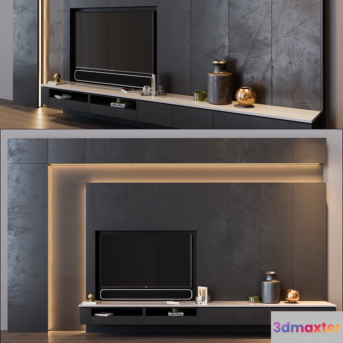 tv set 8 3D Max