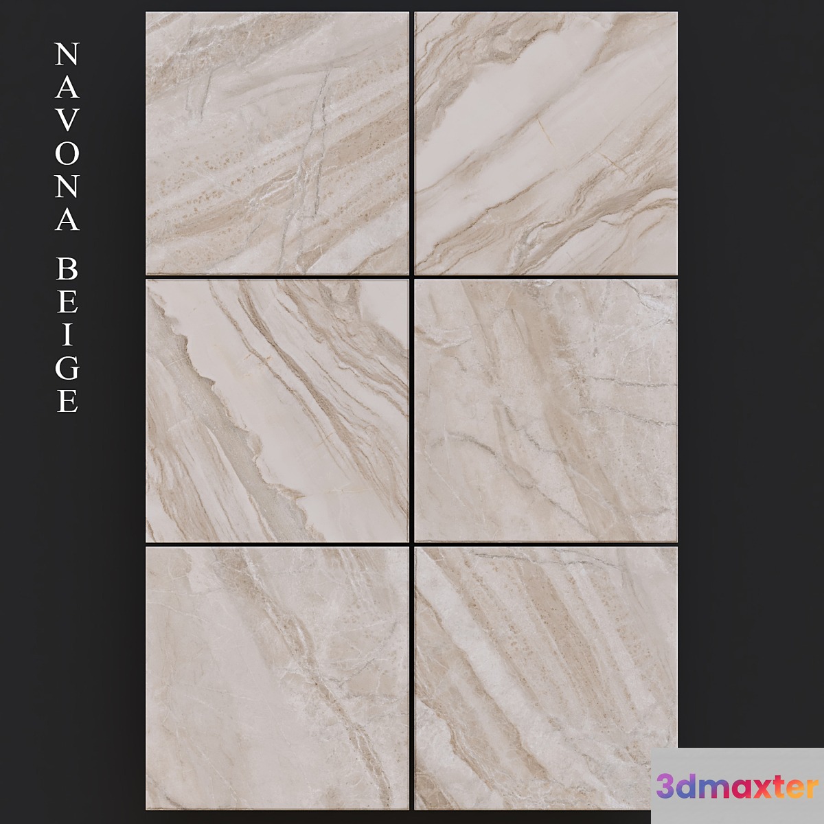 Fiore Navona Beige 600x600 Set 1 3D Max