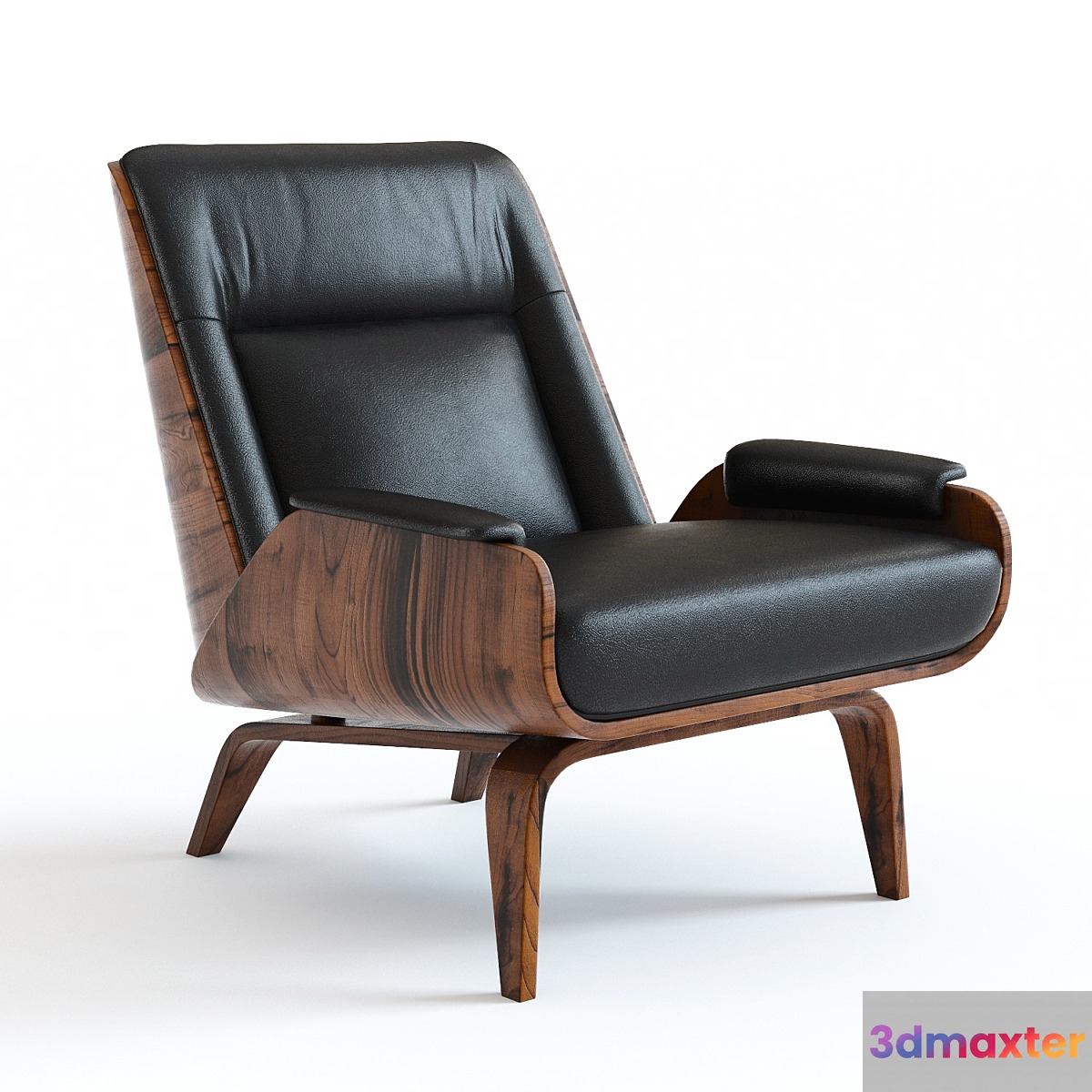 West Elm Paulo Armchair 3D Max
