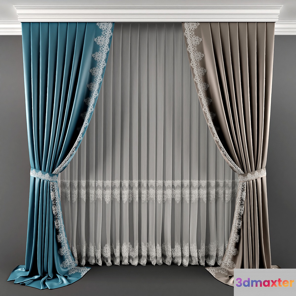 Curtein_03 3D Max