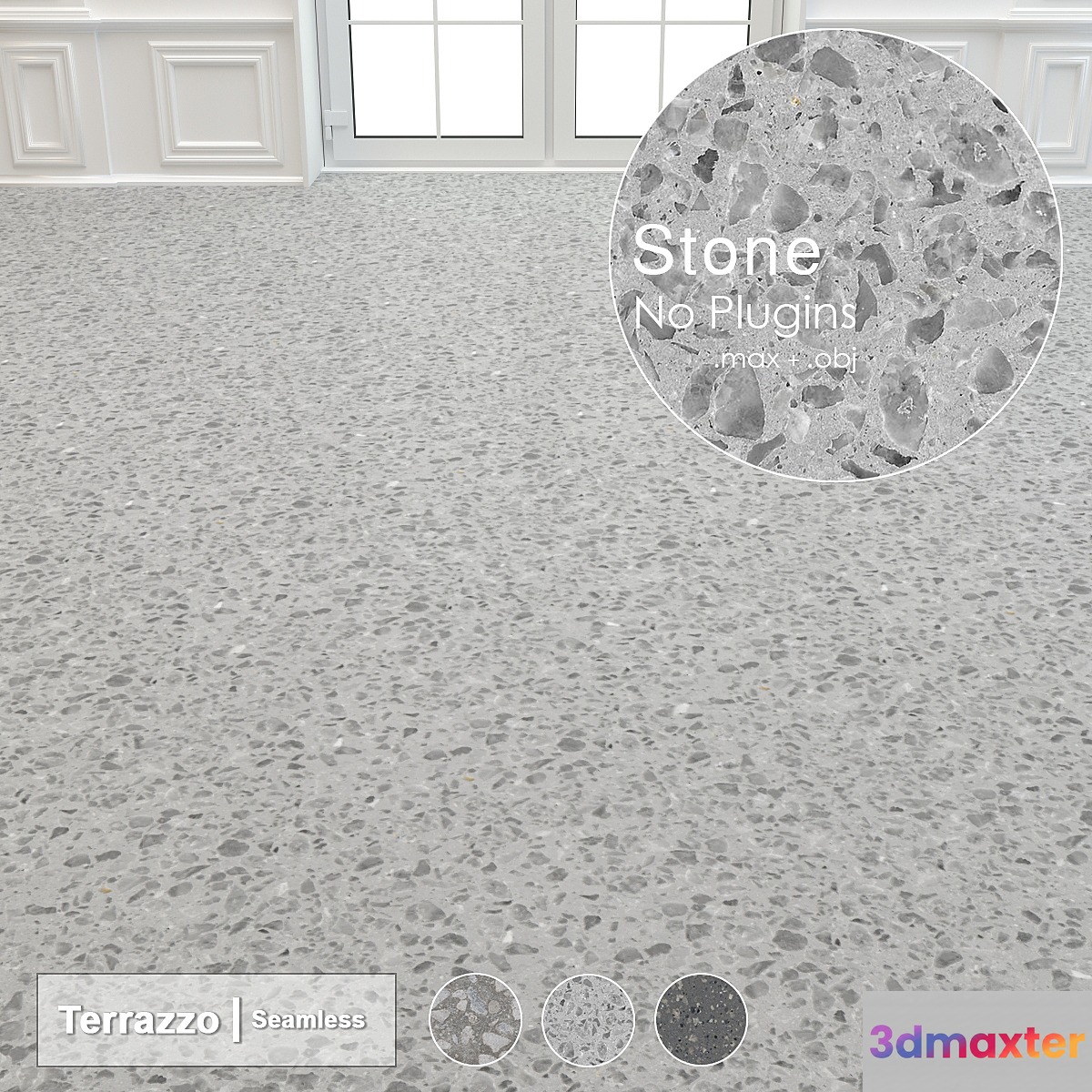 Seamless Terrazzo Stone 004