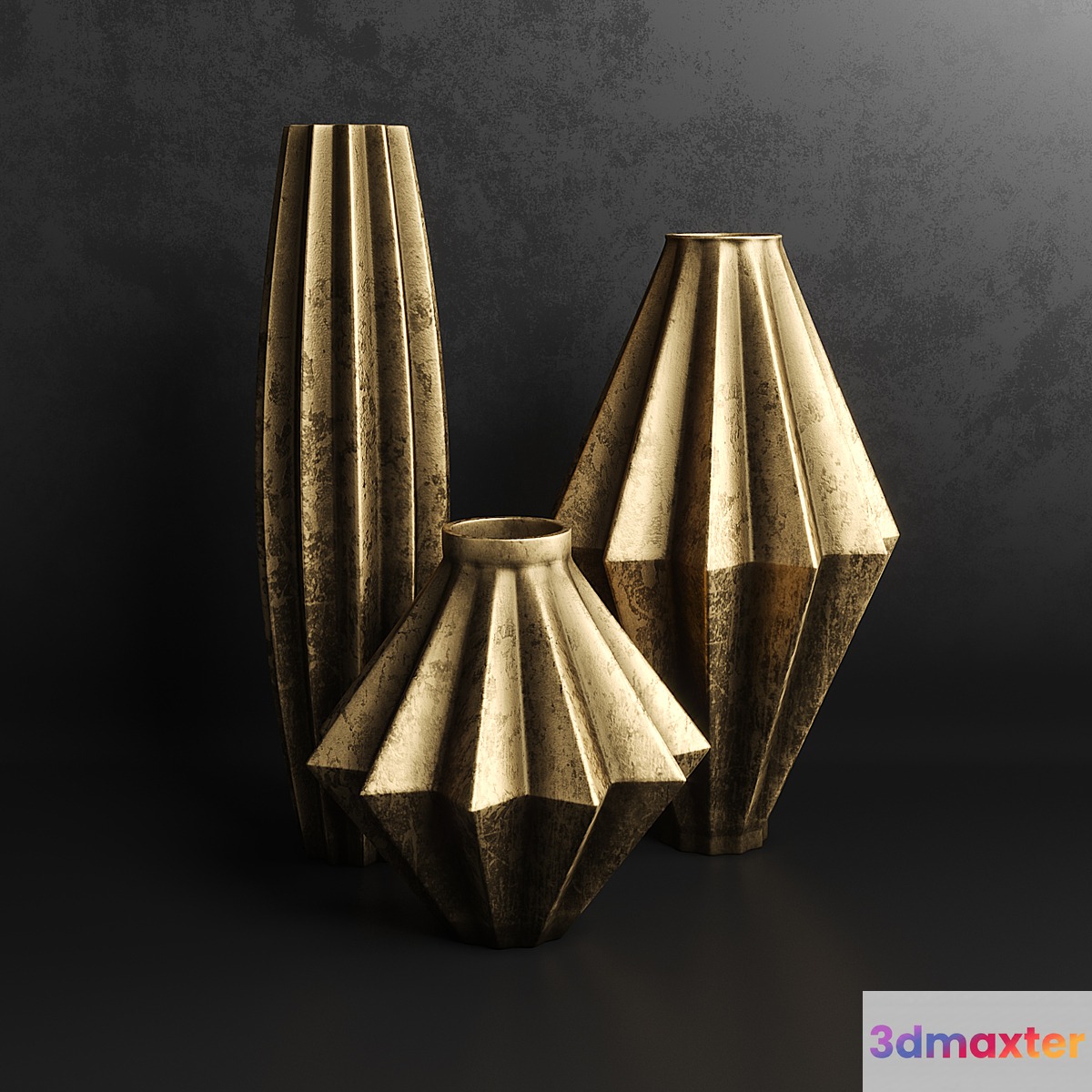 Vases set 1 3D Max