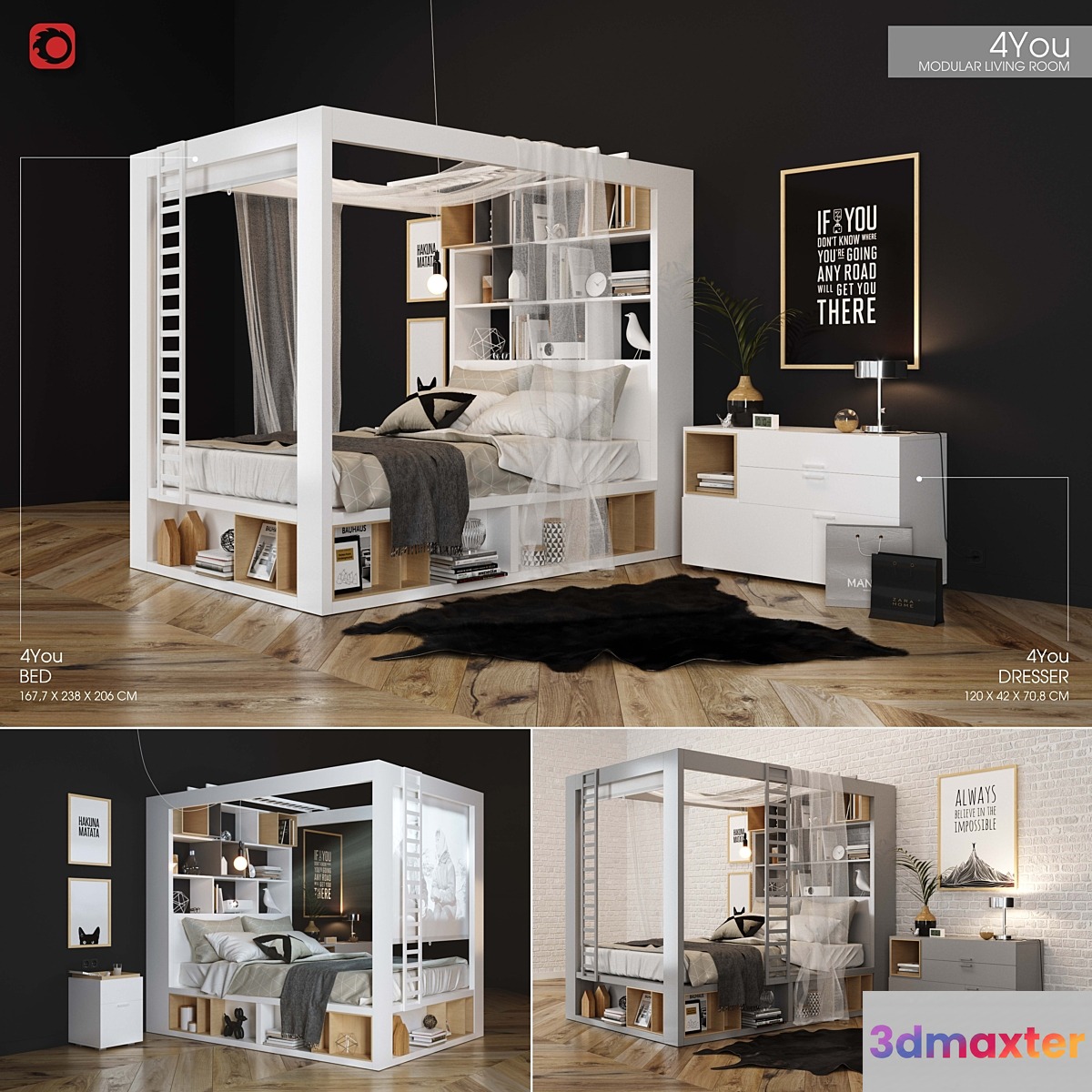 4_YOU_bedroom 3D Max