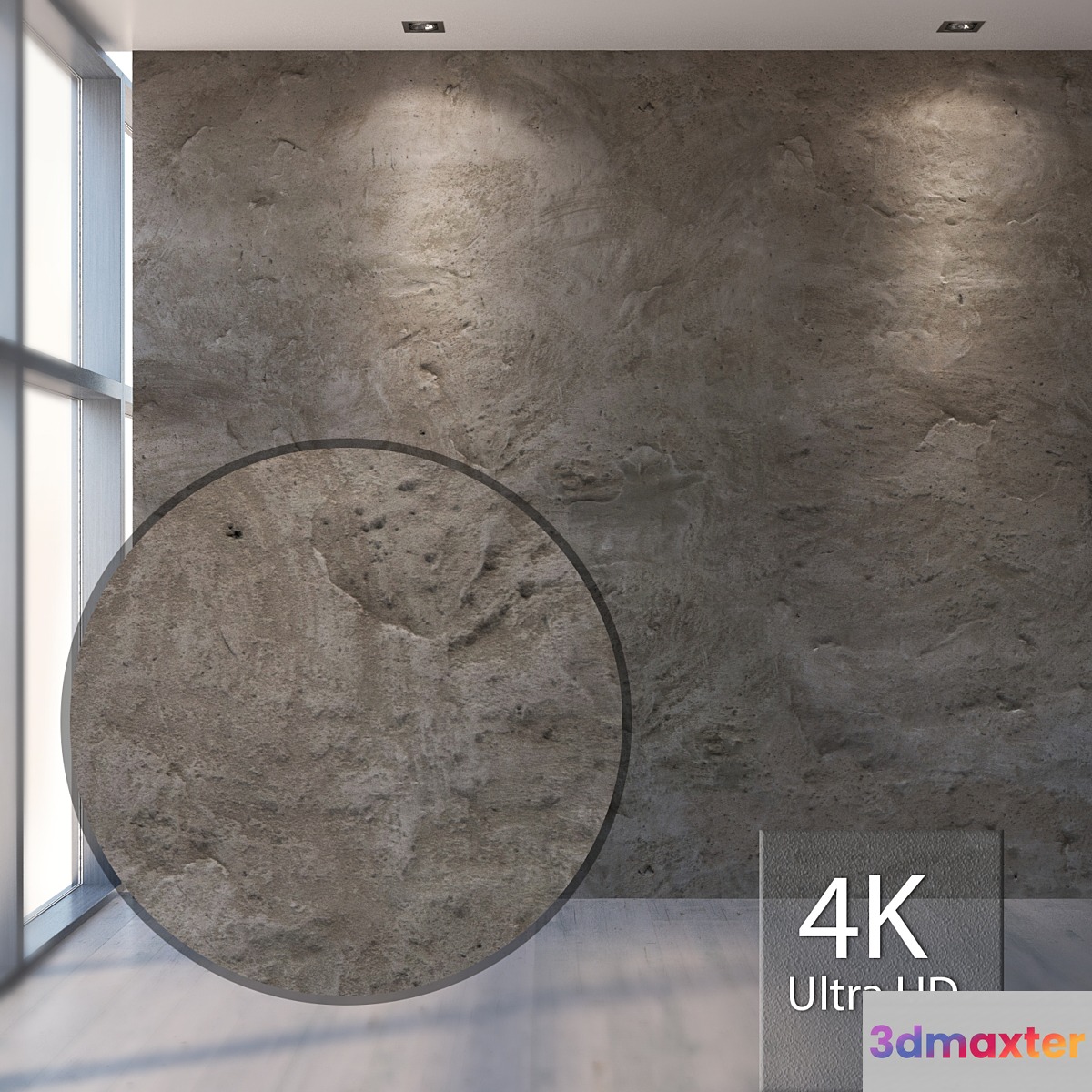 Rough plaster 684 3D Max