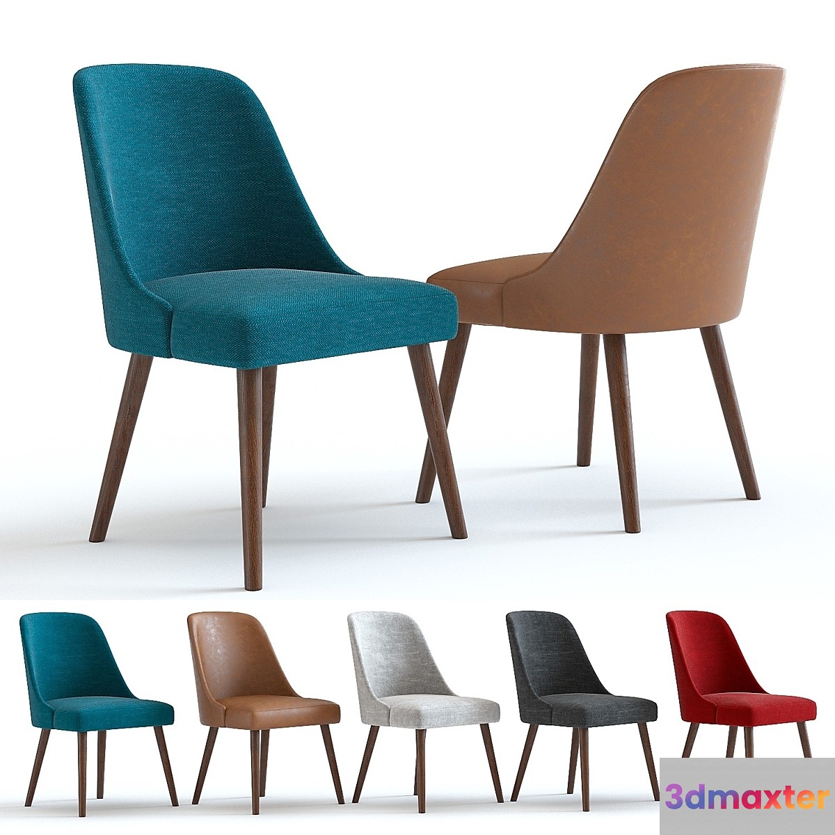 West Elm Mid-Century Chair. Wallnut legs