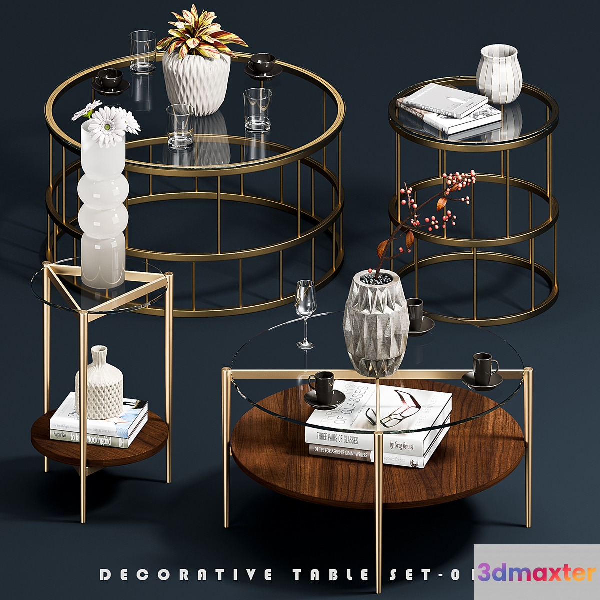 Decorative Coffee Tables Set 01 - No.5