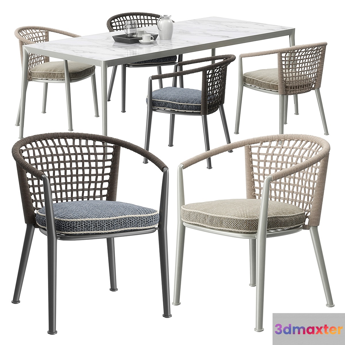 B & B Italia Outdoor ERICA '19 chairs set