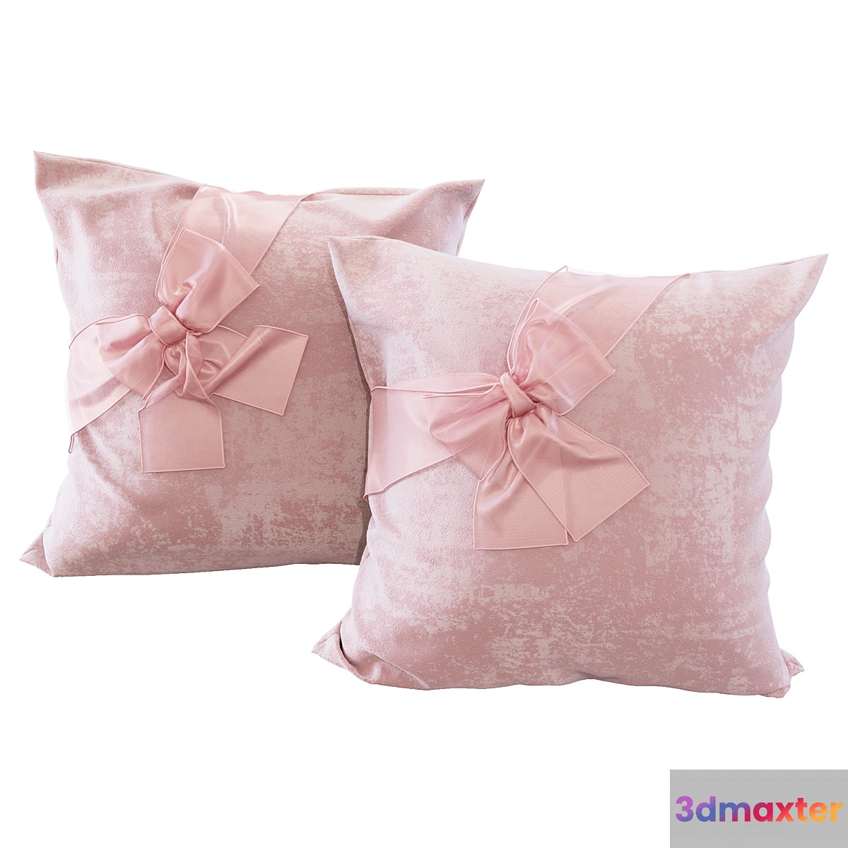 Pink pillows with bows (YOU) 3D Max