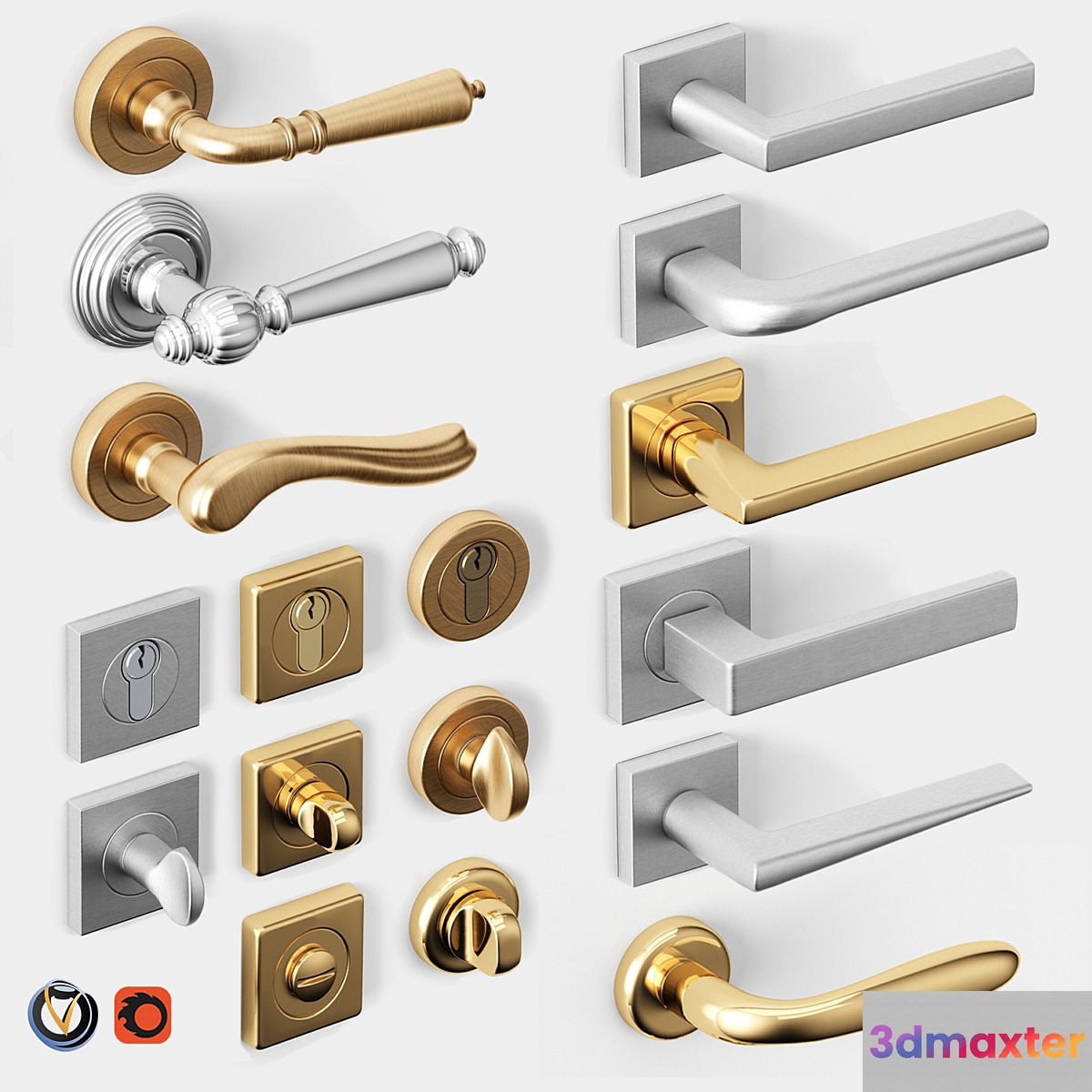 Door handles Pasini Fimet Colombo