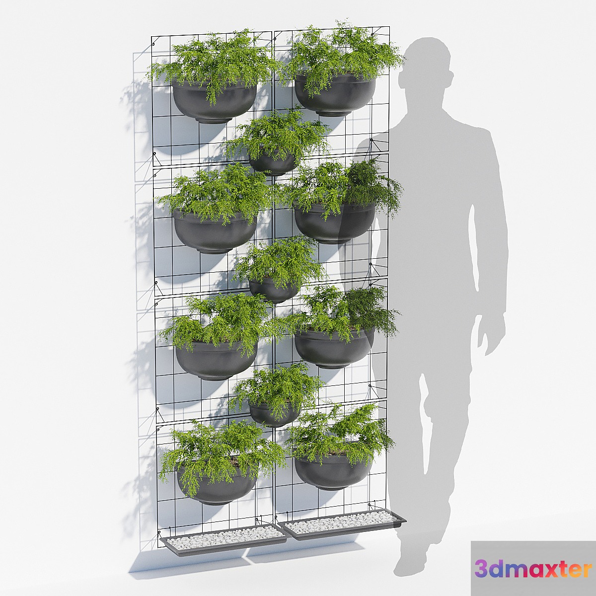 Painel jardim 3D Max