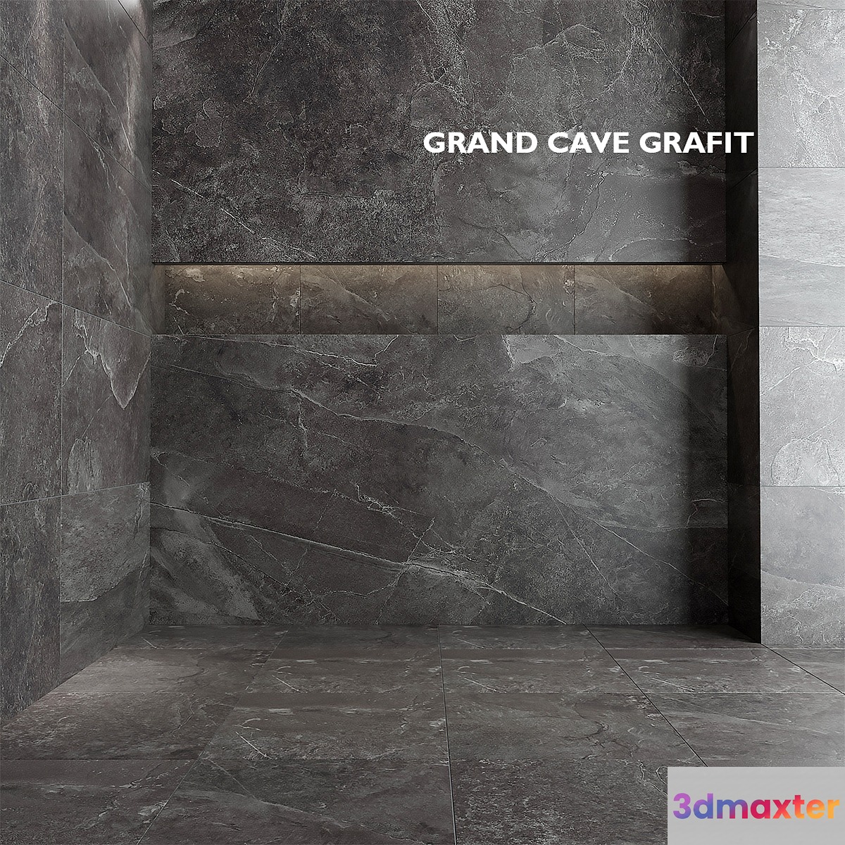 Tubadzin Monolith Grand Cave Graphite