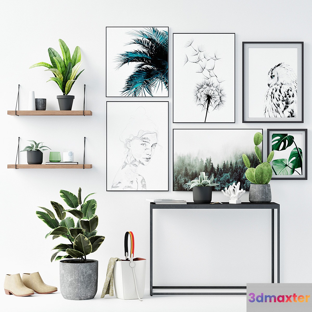 Plants_Set_Scandinavian 3D Max