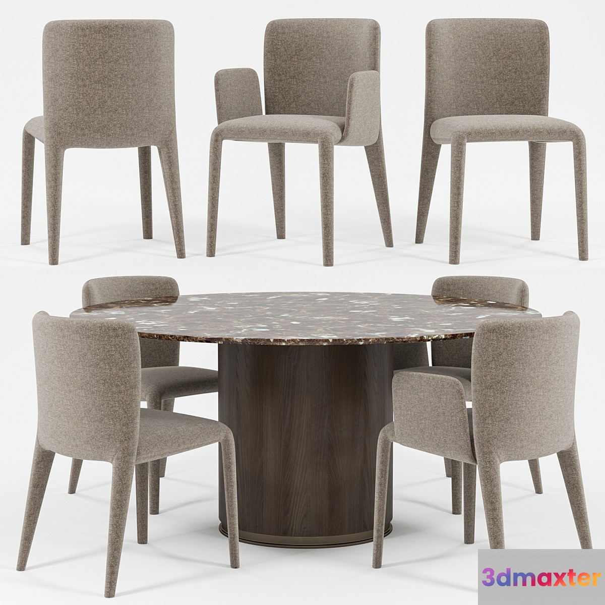 Potocco Lars chair and armchair - No.2