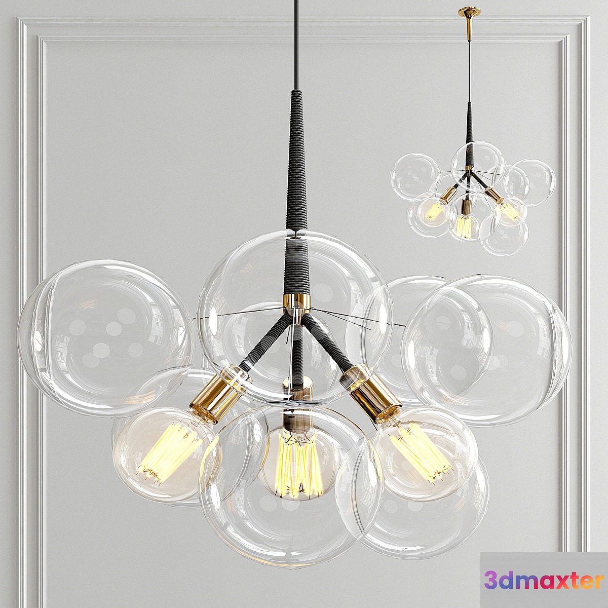 Bubble Chandelier by PELLE 3D Max
