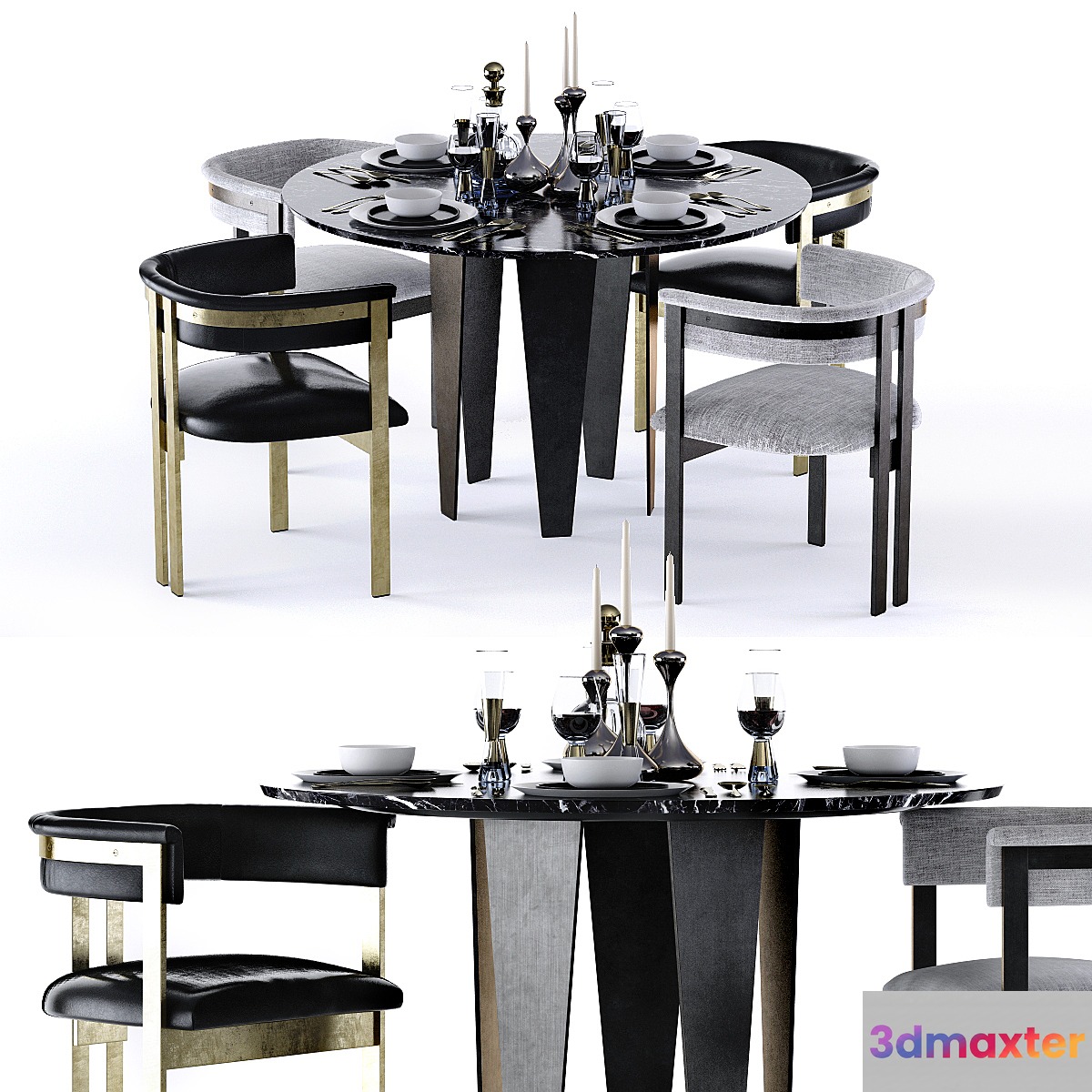 Kelly Wearstler Grafton Table and Elliot Chair - No.2
