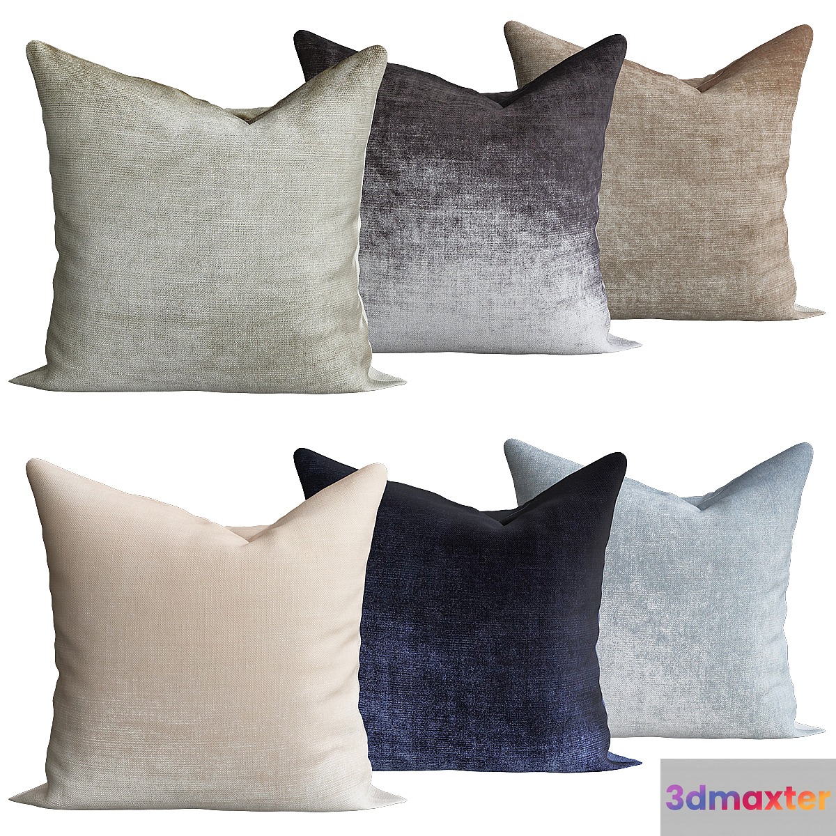 Venice Knife Edge Pillow 3D Max