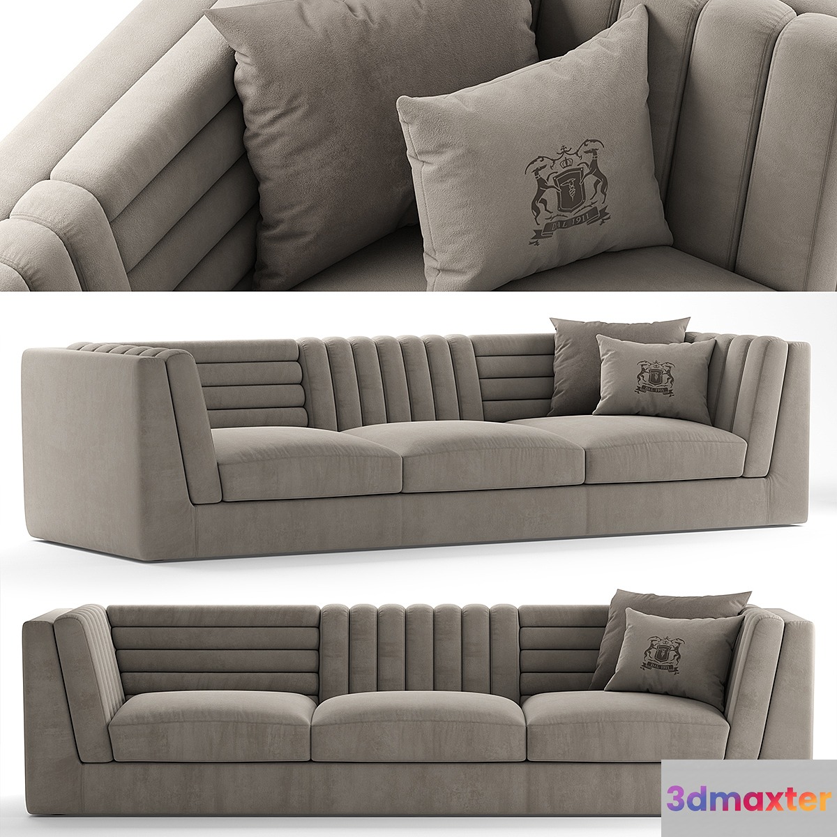 Sofa relief sofa 3D Max