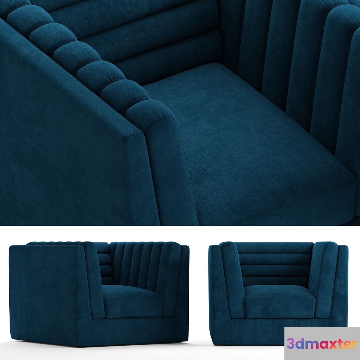 relief chair 3D Max