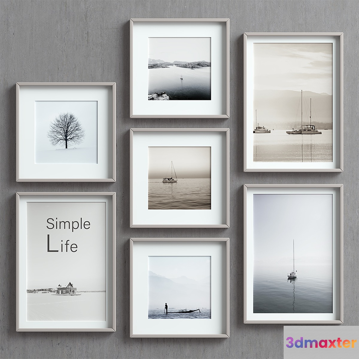 Picture Frames Set-71 3D Max