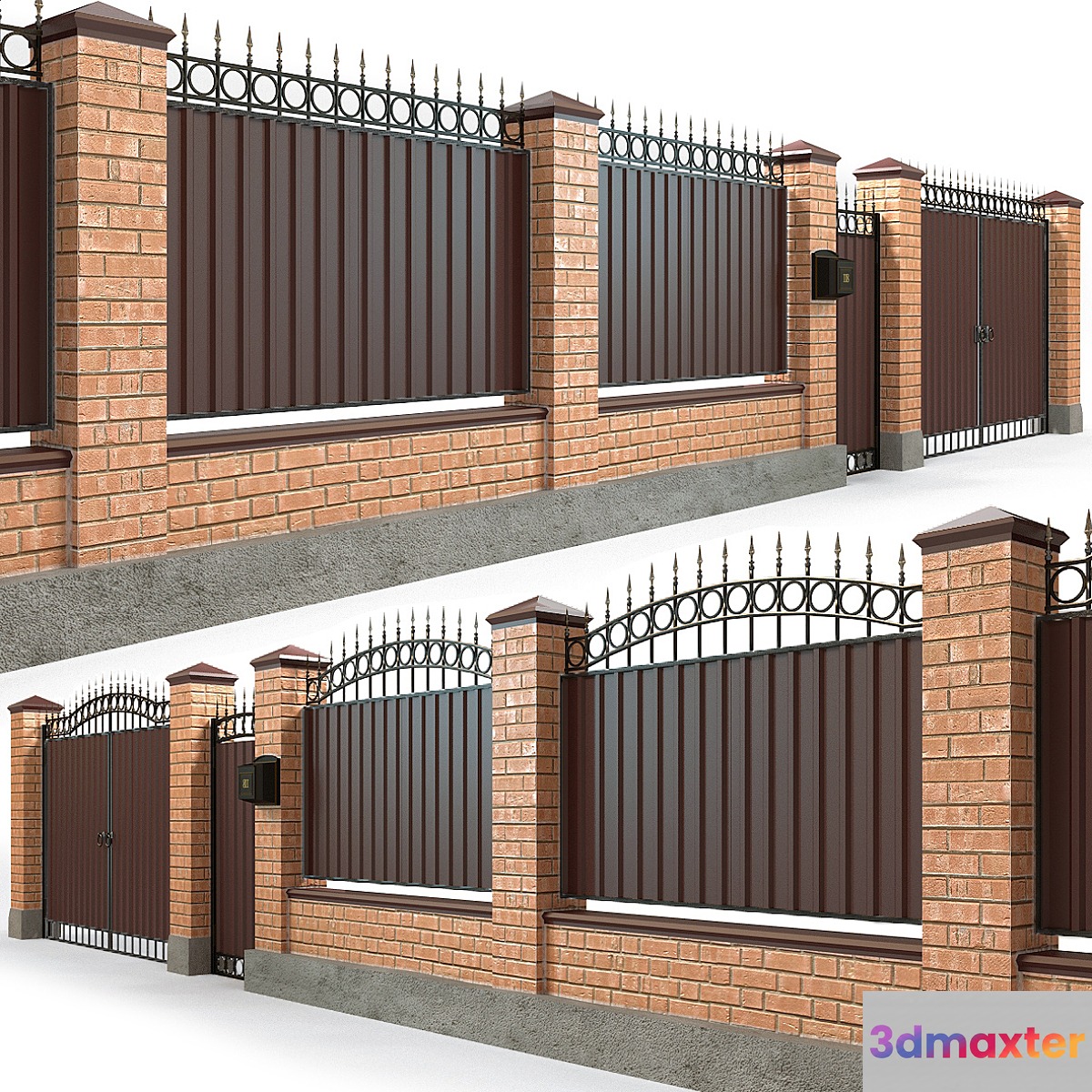 Fence with gate and wicket 5
