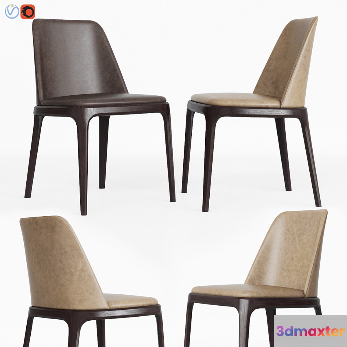 Poliform Grace Dining Chair 3D Max