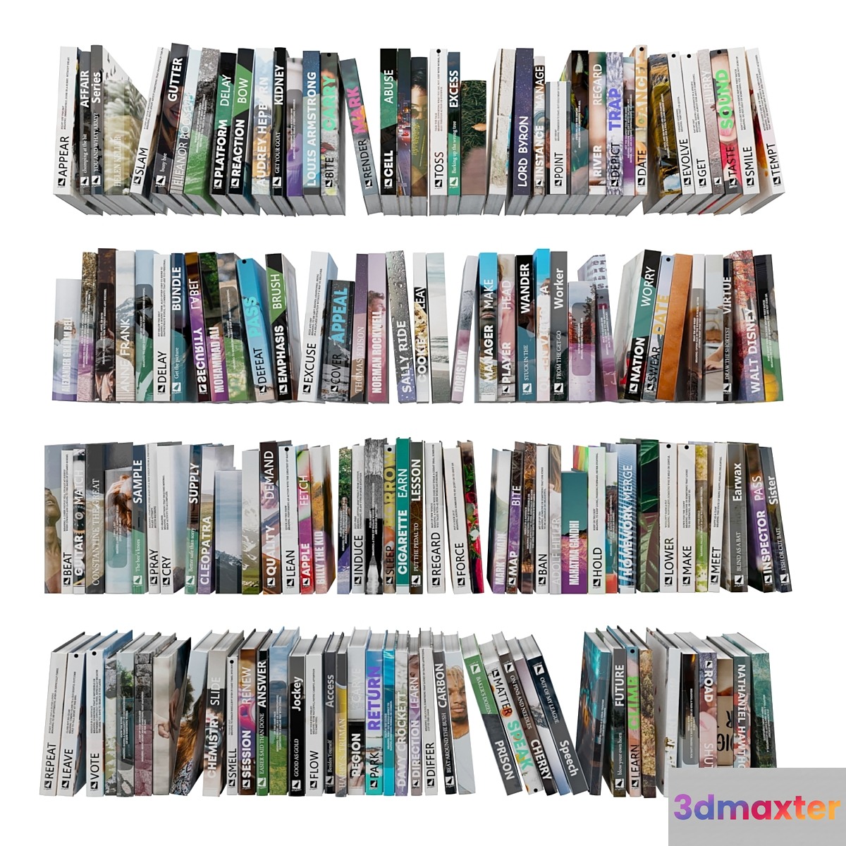 Books (150 pieces) 1-2-2 3D Max
