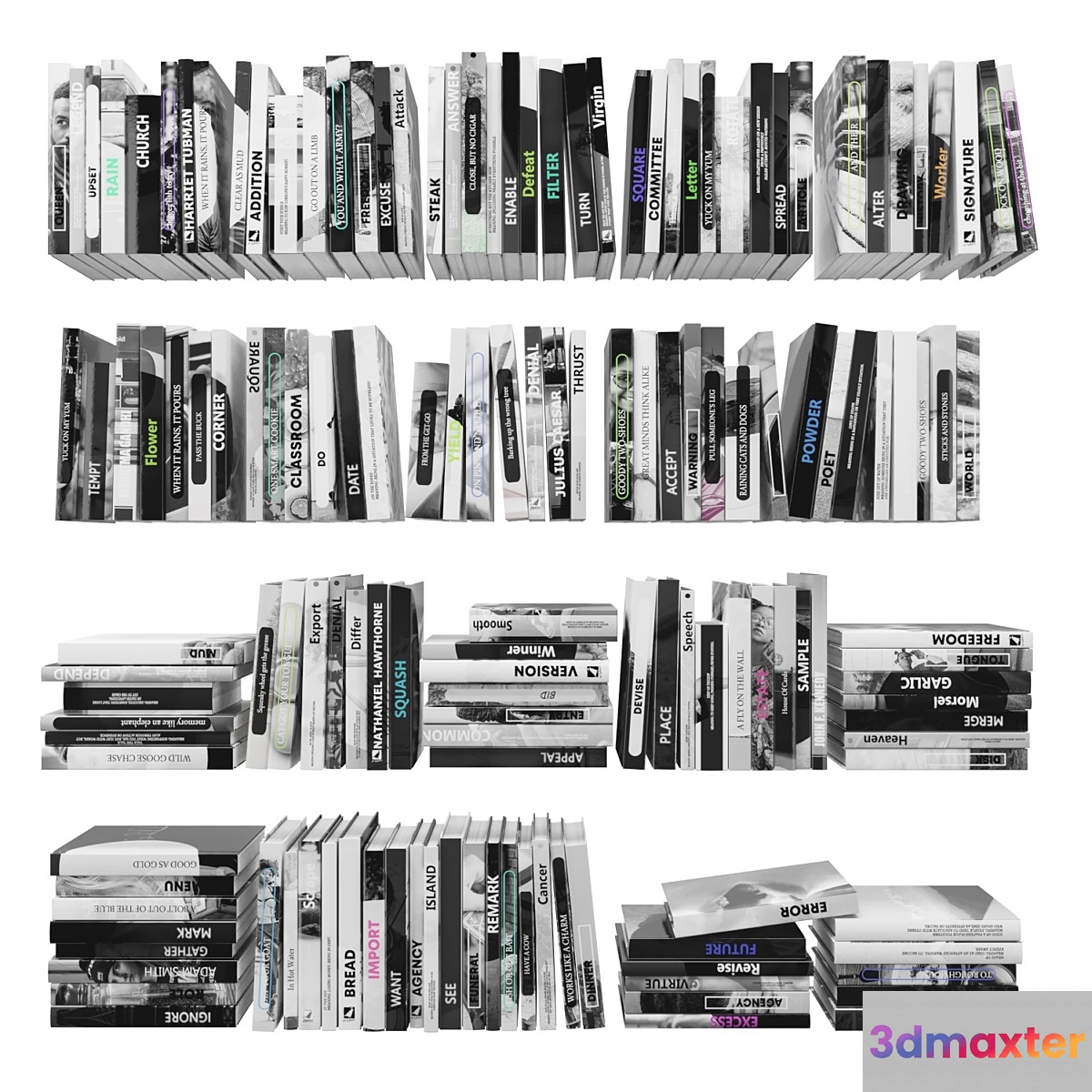 Books (150 pieces) 2 1-2 3D Max