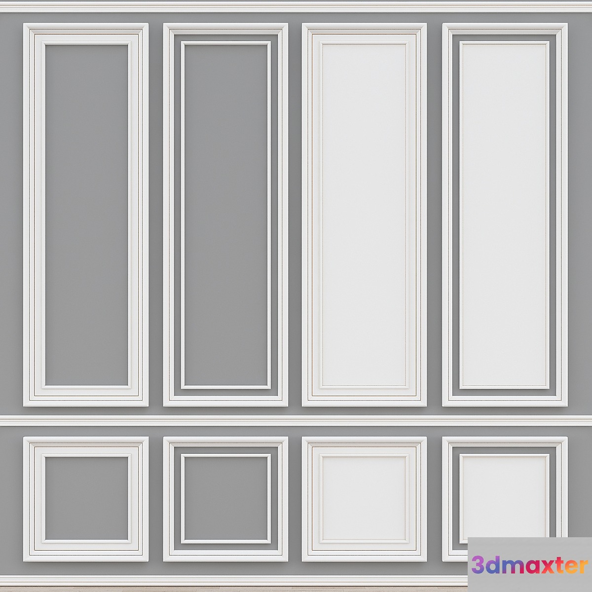 Decorative molding no. 008 3D Max