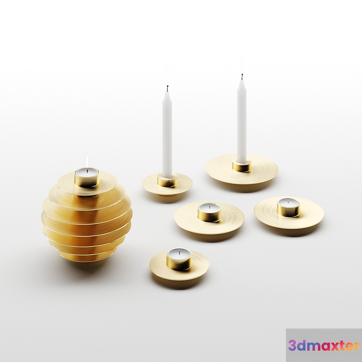 ORB Candle Holders by NOOM 3D Max