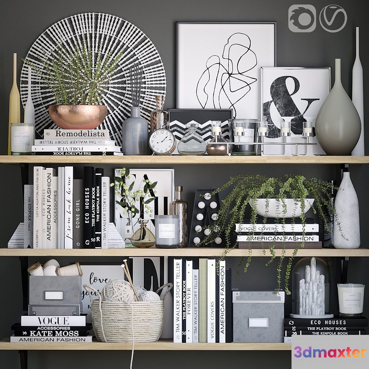 Black and white decor set 6 - No.2