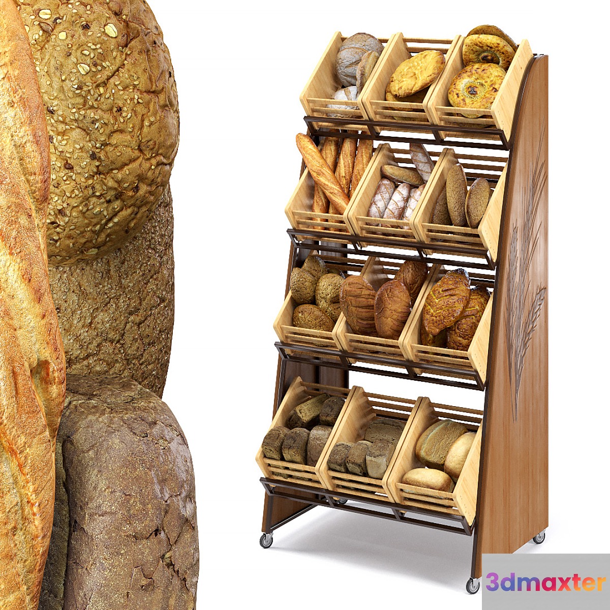 Rack with bread