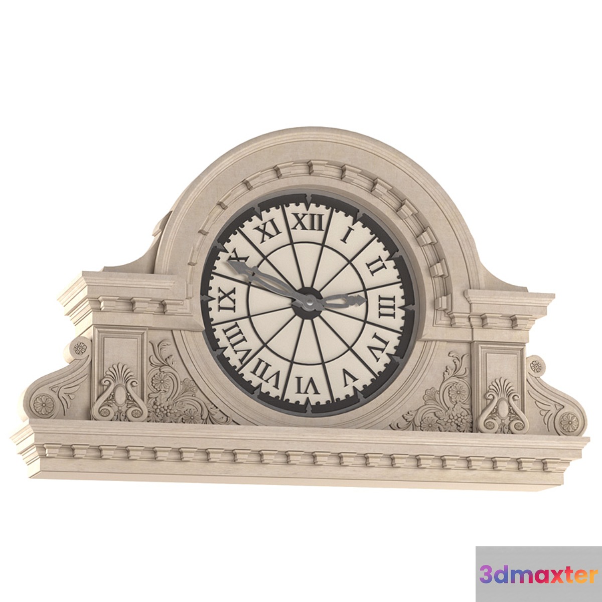 Front street clock 3D Max