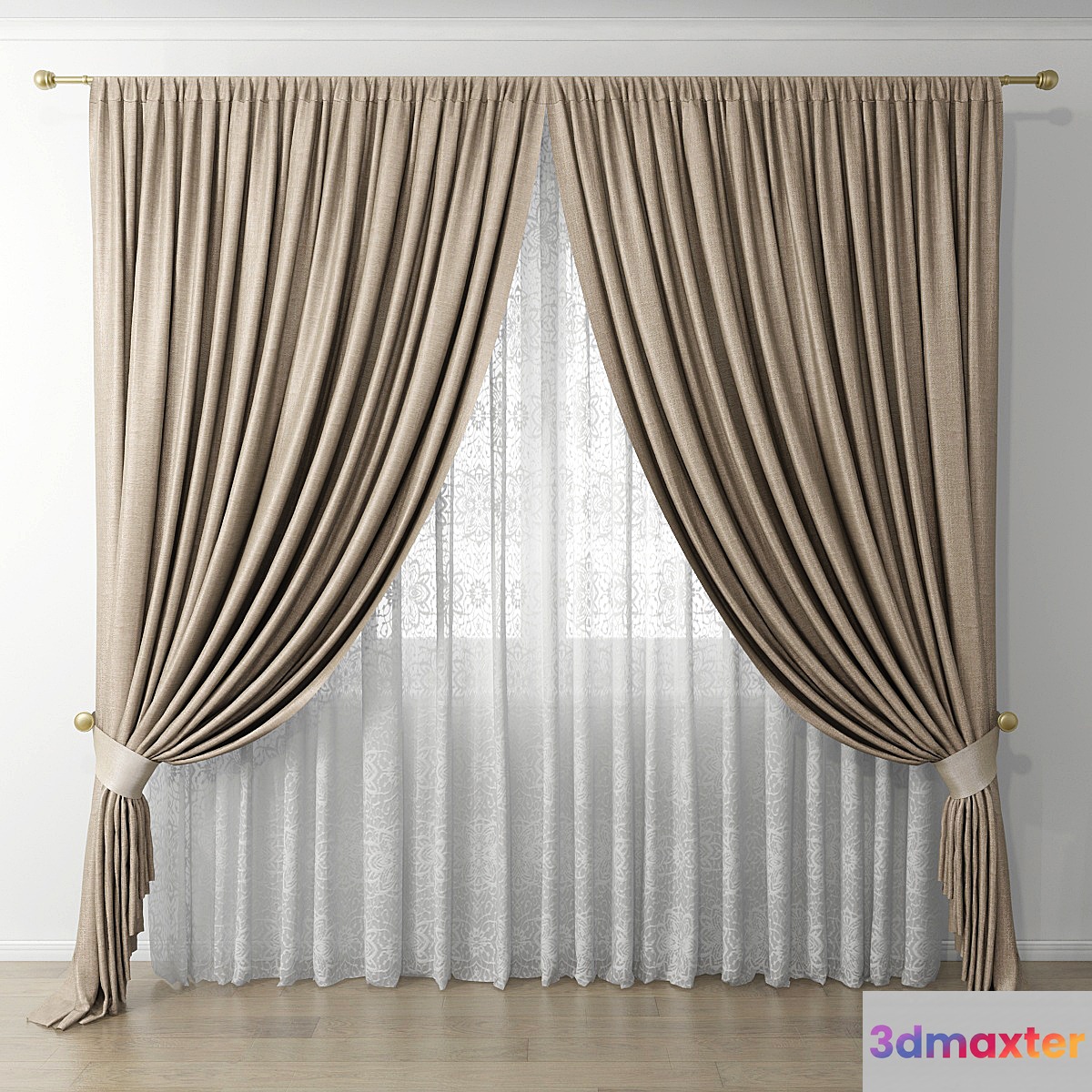 Curtain 54 3D Max