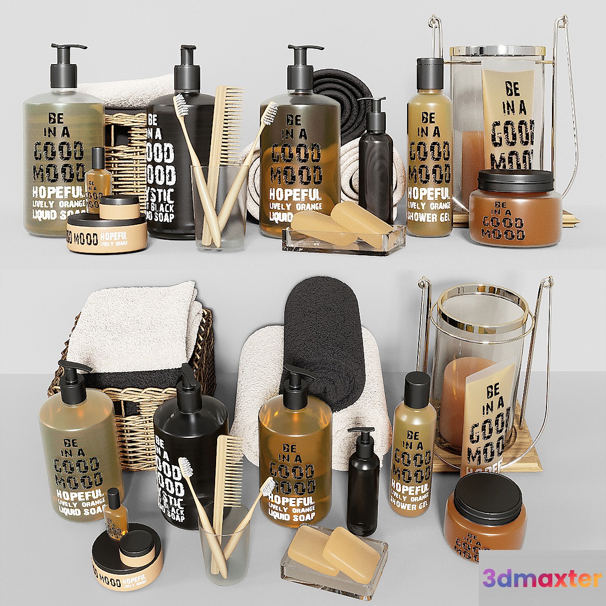 Bathroom set 01 3D Max