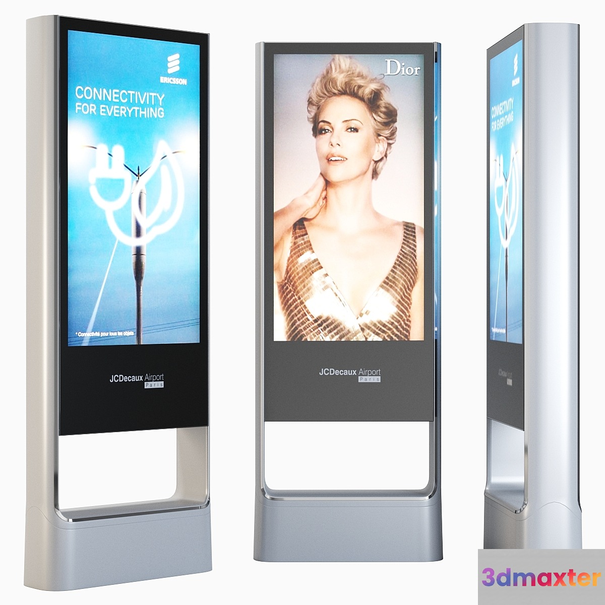 JCDecaux Advertising _ Advertising Stand 3D Max