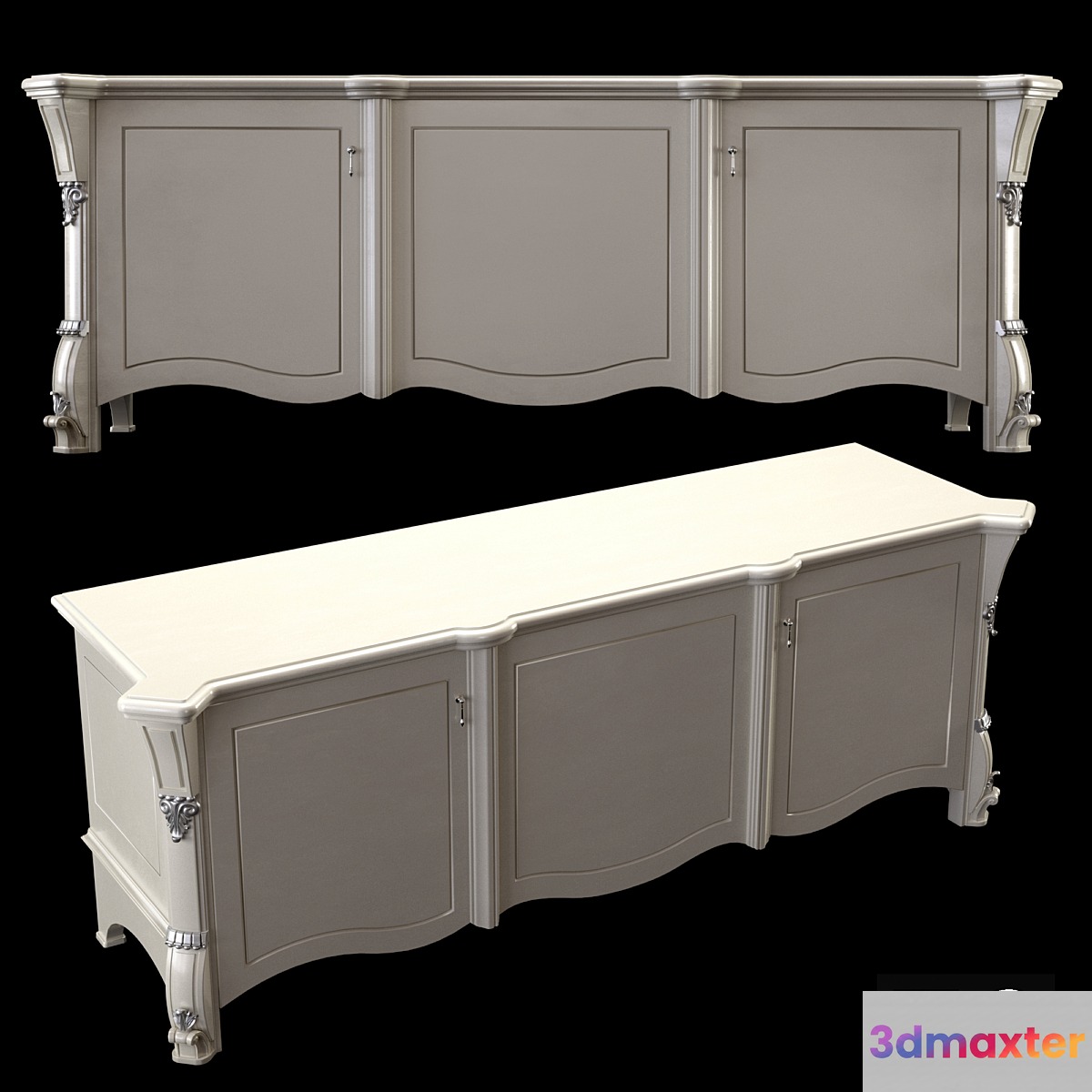 Chest of drawers TV CASA +39 Prestige Laccato 3D Max
