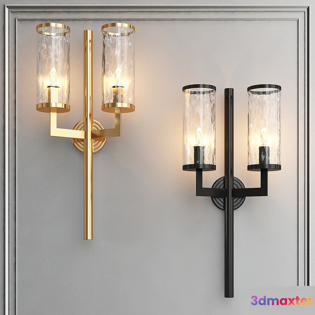 Liaison double arm sconce 3D Max