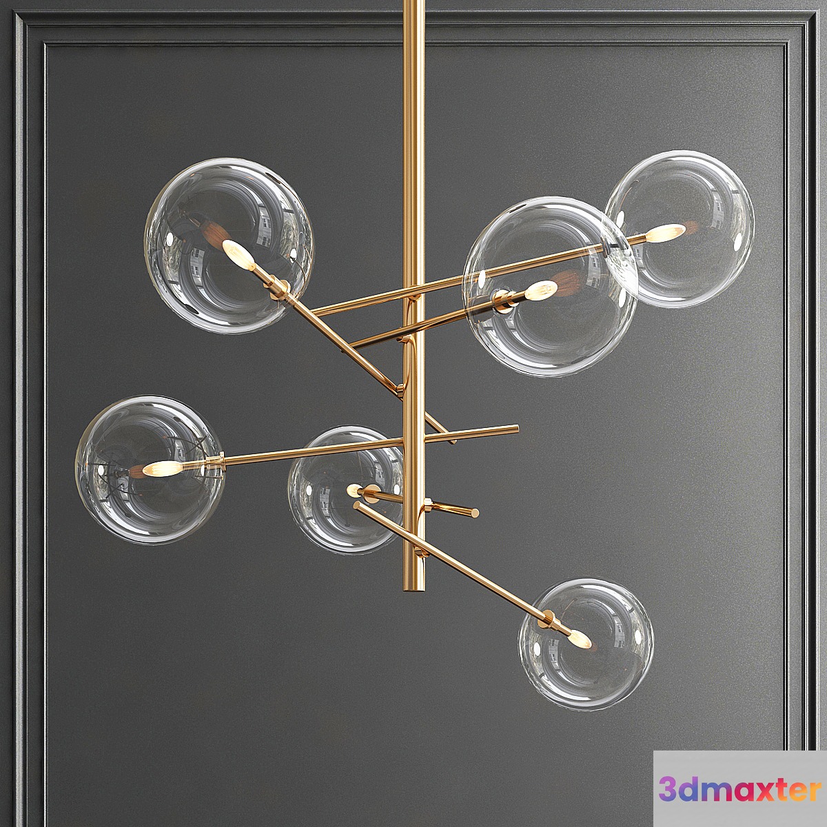 Bolle Hanging Lamp Gallotti & Radice 3D Max