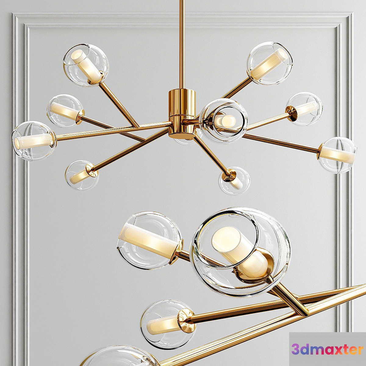 Rita chandelier 3D Max