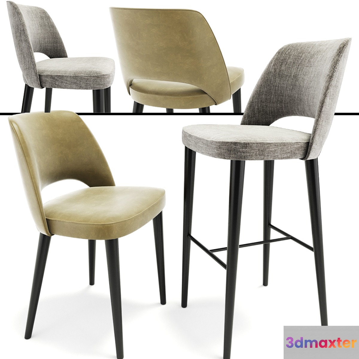 Astor Dining Chair And Bar Stool - No.2