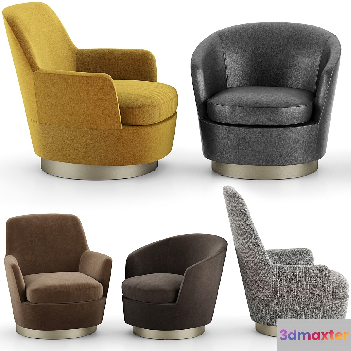 Minotti Jacques Armchairs - No.4