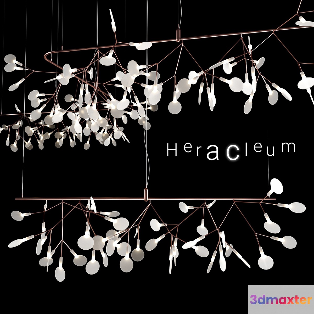 Chandelier Moooi Heracleum Endless COPPER 3D Max