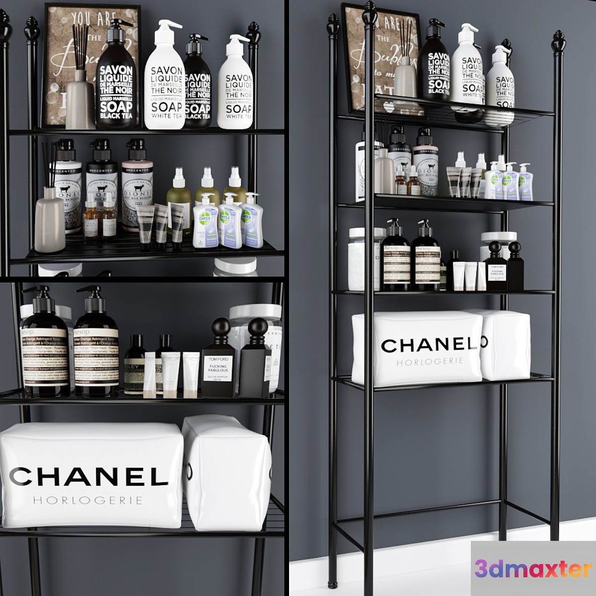 Bathroom Accessories 01 3D Max