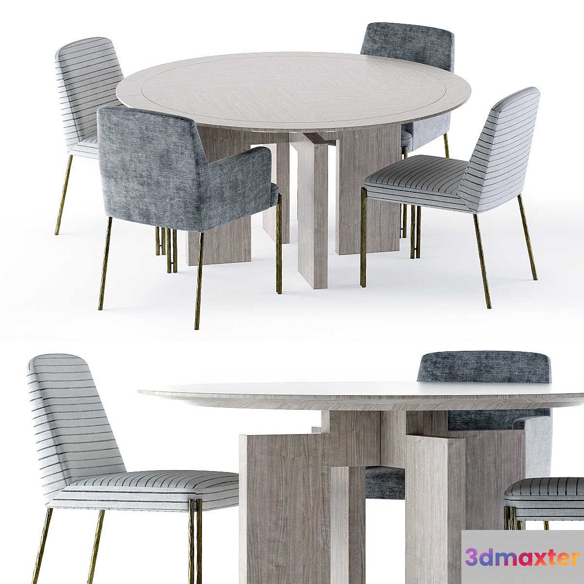 Kelly Wearstler Ida Table and Melange Chair - No.2