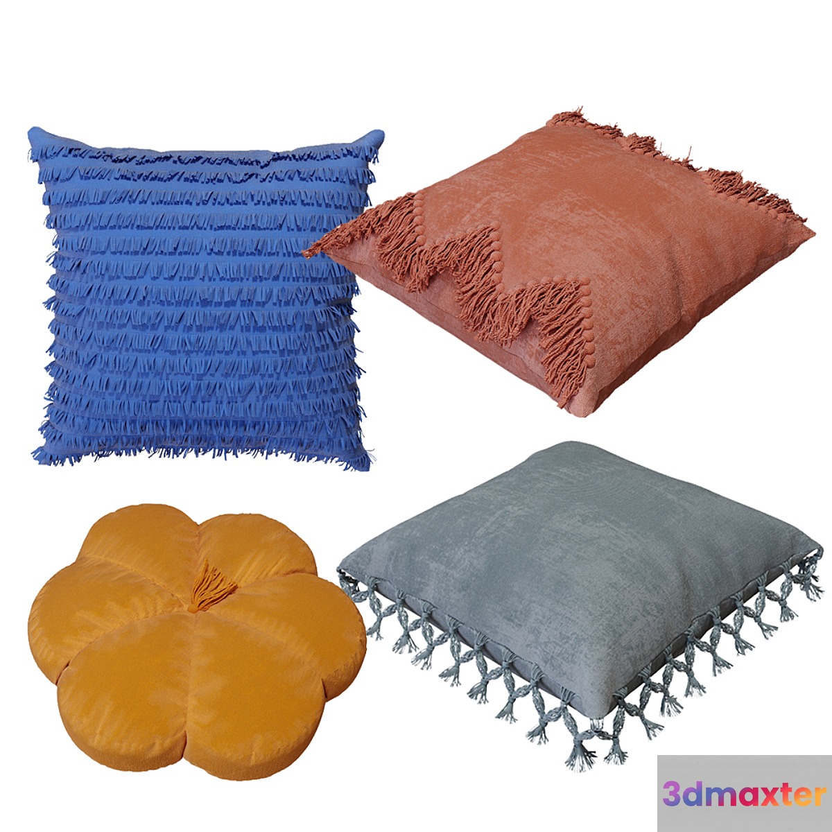 Decorative pillow set 3D Max