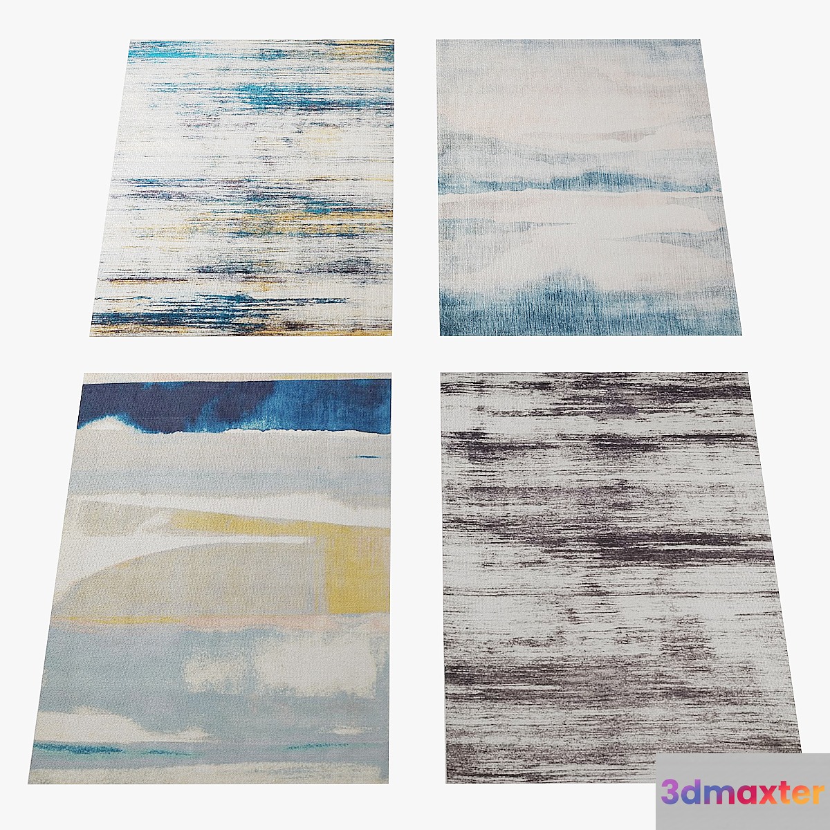 West elm rugs 3D Max