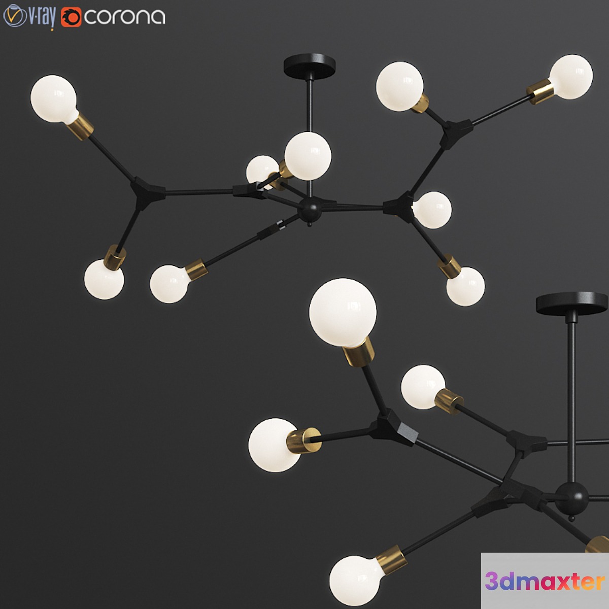 DNA Spiral structure Ceiling Light