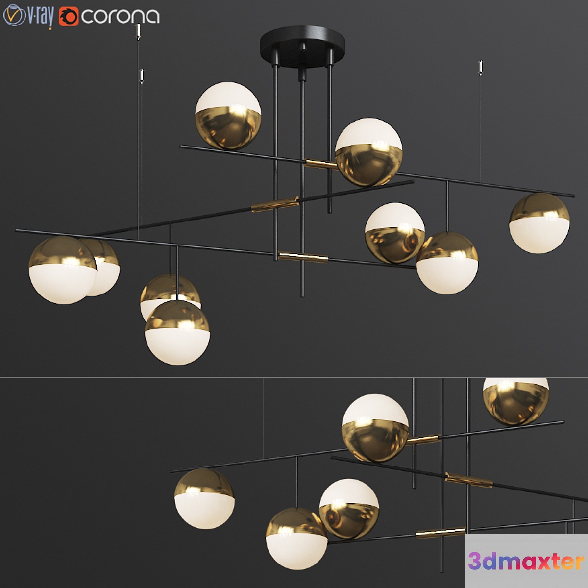 Technum Chandelier Lampatron 3D Max