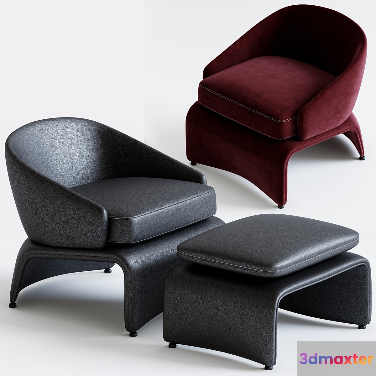 Minotti halley 3D Max