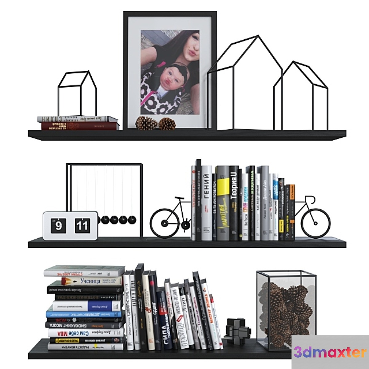 Shelf Decor 3D Max